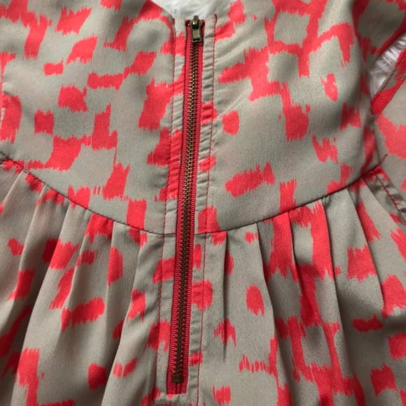 { Eclair } Nordstrom Geometric Orange Tunic Blouse - Picture 4 of 4